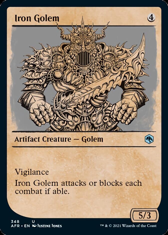 Iron Golem (Showcase) [Dungeons & Dragons: Adventures in the Forgotten Realms] | Cards and Coasters CA