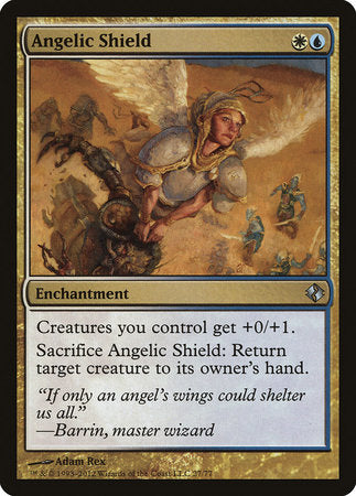 Angelic Shield [Duel Decks: Venser vs. Koth] | Cards and Coasters CA