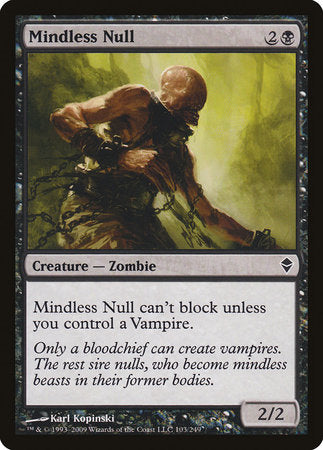 Mindless Null [Zendikar] | Cards and Coasters CA