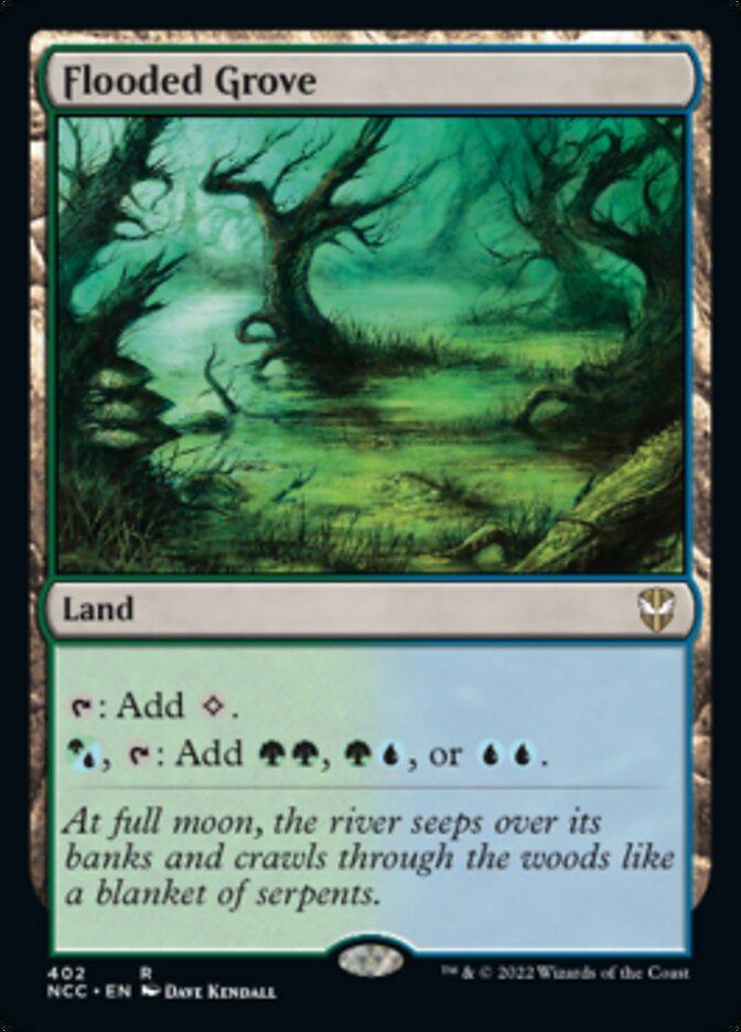 Flooded Grove [Streets of New Capenna Commander] | Cards and Coasters CA