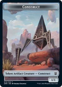 Construct // Kor Warrior Double-sided Token [Zendikar Rising Tokens] | Cards and Coasters CA