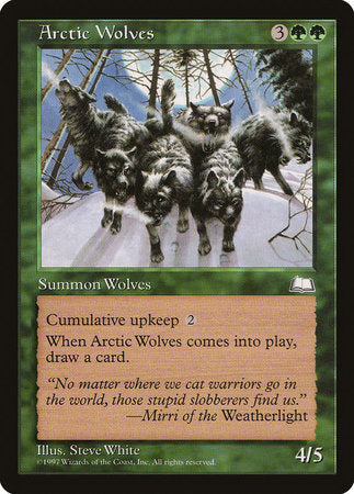 Arctic Wolves [Weatherlight] | Cards and Coasters CA