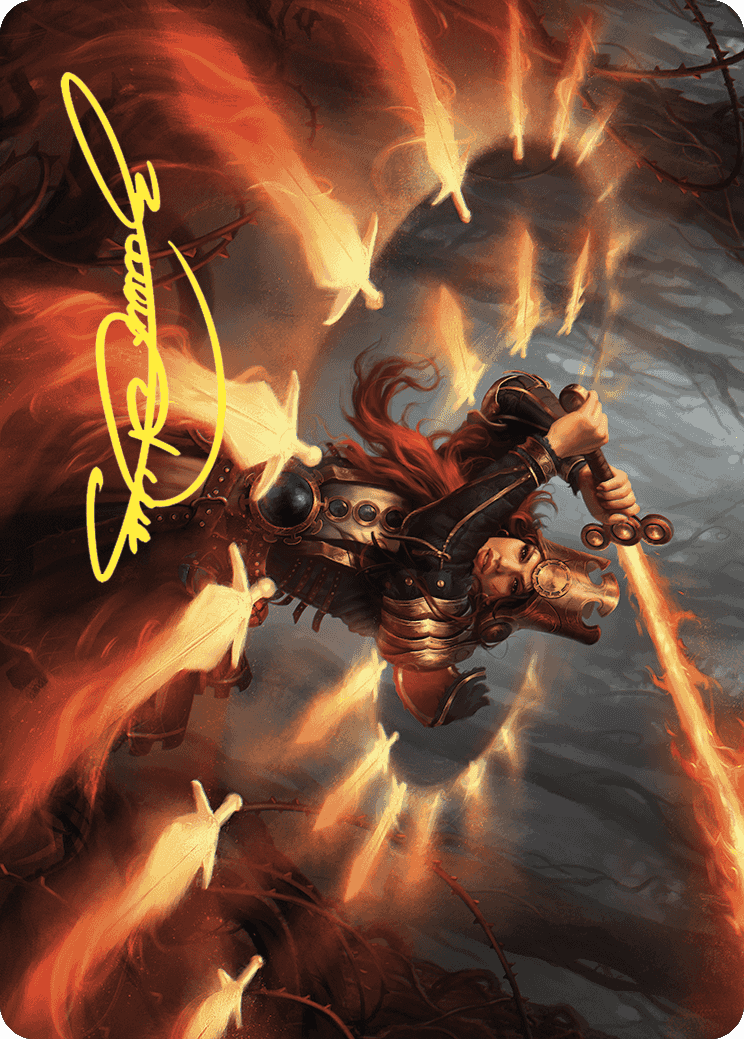 Heartflame Duelist Art Card (Gold-Stamped Signature) [Wilds of Eldraine Art Series] | Cards and Coasters CA
