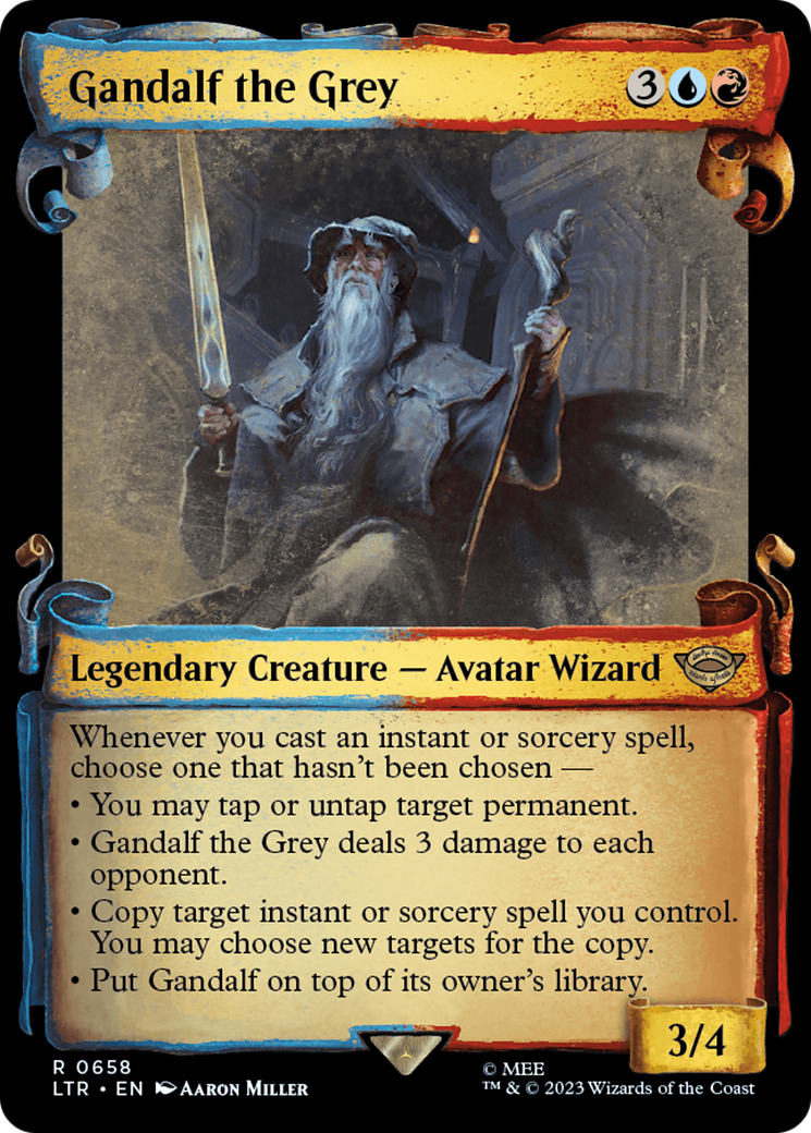 Gandalf the Grey [The Lord of the Rings: Tales of Middle-Earth Showcase Scrolls] | Cards and Coasters CA