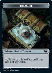 Copy // Treasure Double-sided Token [Innistrad: Crimson Vow Tokens] | Cards and Coasters CA