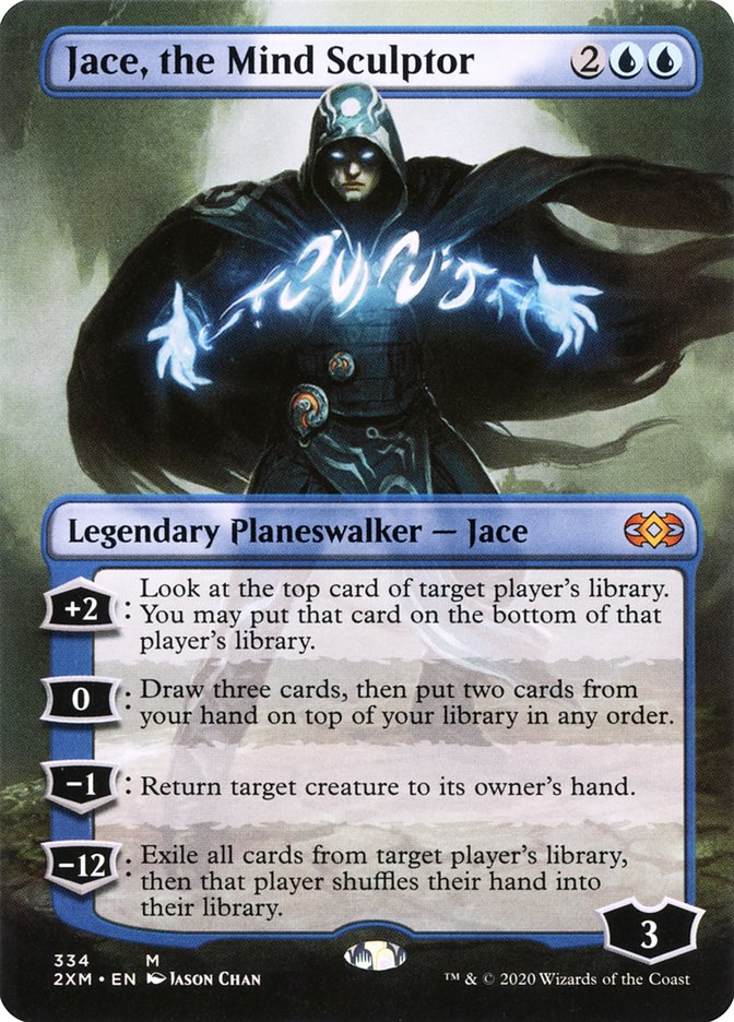 Jace, the Mind Sculptor (Borderless) [Double Masters] | Cards and Coasters CA
