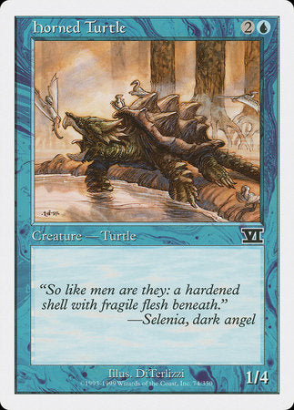 Horned Turtle [Classic Sixth Edition] | Cards and Coasters CA