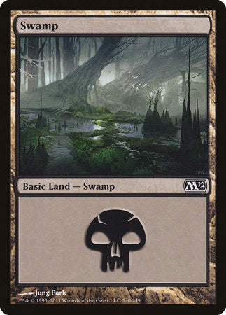 Swamp (240) [Magic 2012] | Cards and Coasters CA