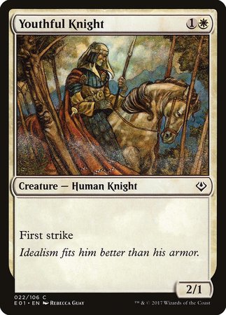 Youthful Knight [Archenemy: Nicol Bolas] | Cards and Coasters CA
