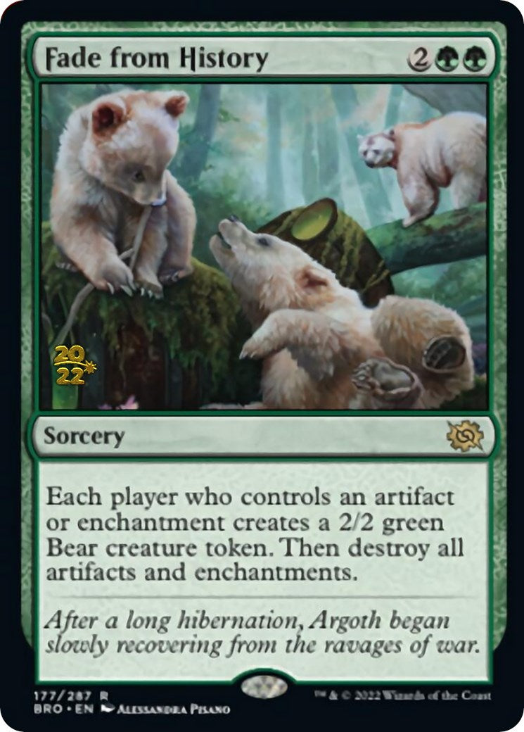 Fade from History [The Brothers' War: Prerelease Promos] | Cards and Coasters CA