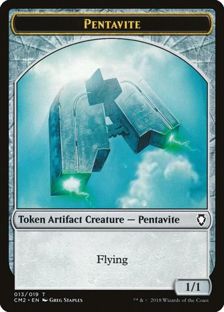 Pentavite Token [Commander Anthology Volume II Tokens] | Cards and Coasters CA