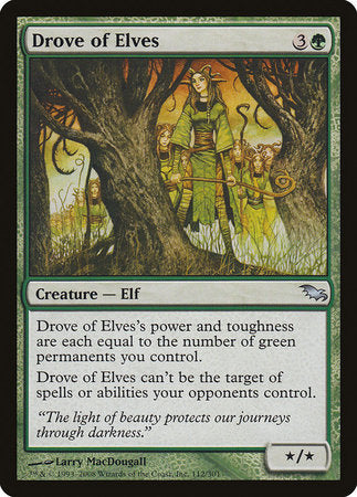 Drove of Elves [Shadowmoor] | Cards and Coasters CA