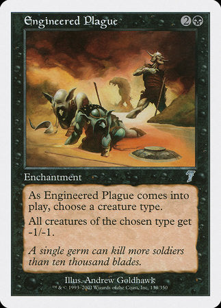 Engineered Plague [Seventh Edition] | Cards and Coasters CA