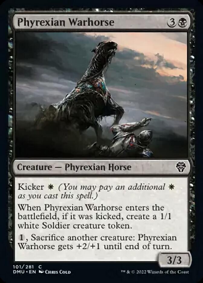 Phyrexian Warhorse [Dominaria United] | Cards and Coasters CA