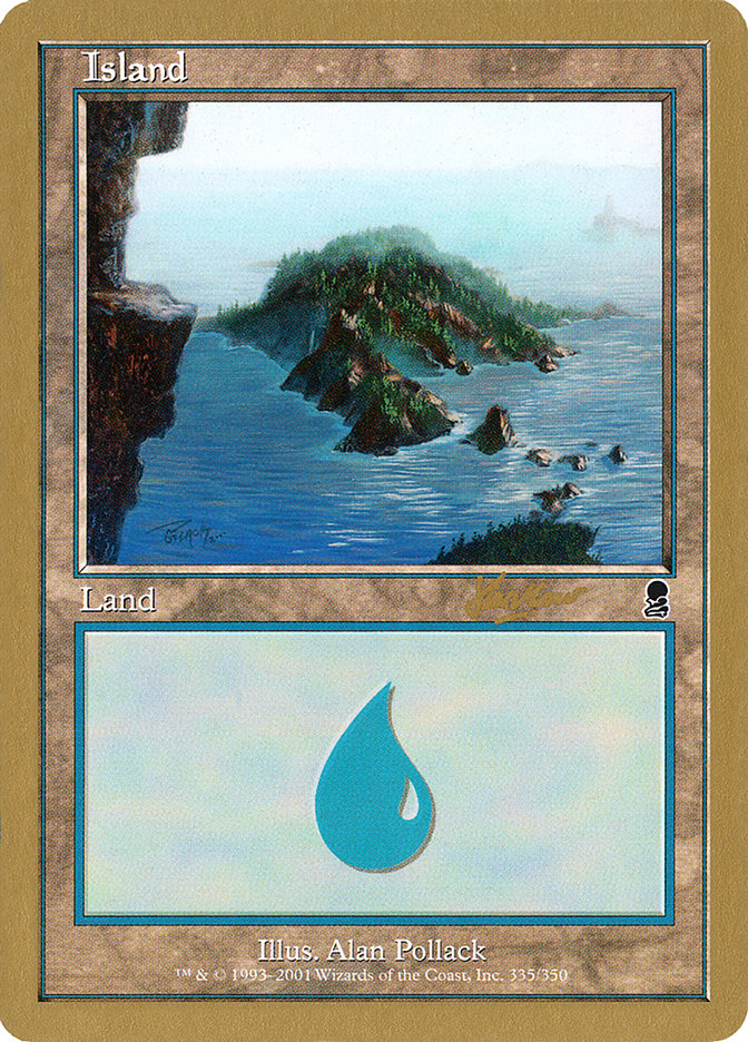 Island (shh335) (Sim Han How) [World Championship Decks 2002] | Cards and Coasters CA