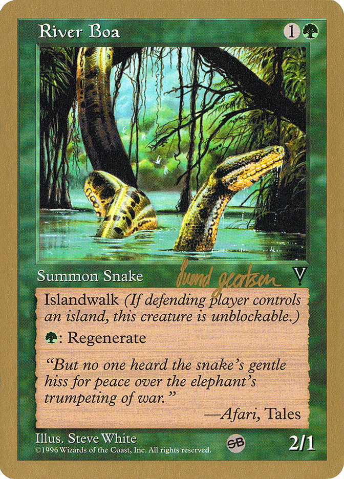 River Boa (Svend Geertsen) (SB) [World Championship Decks 1997] | Cards and Coasters CA