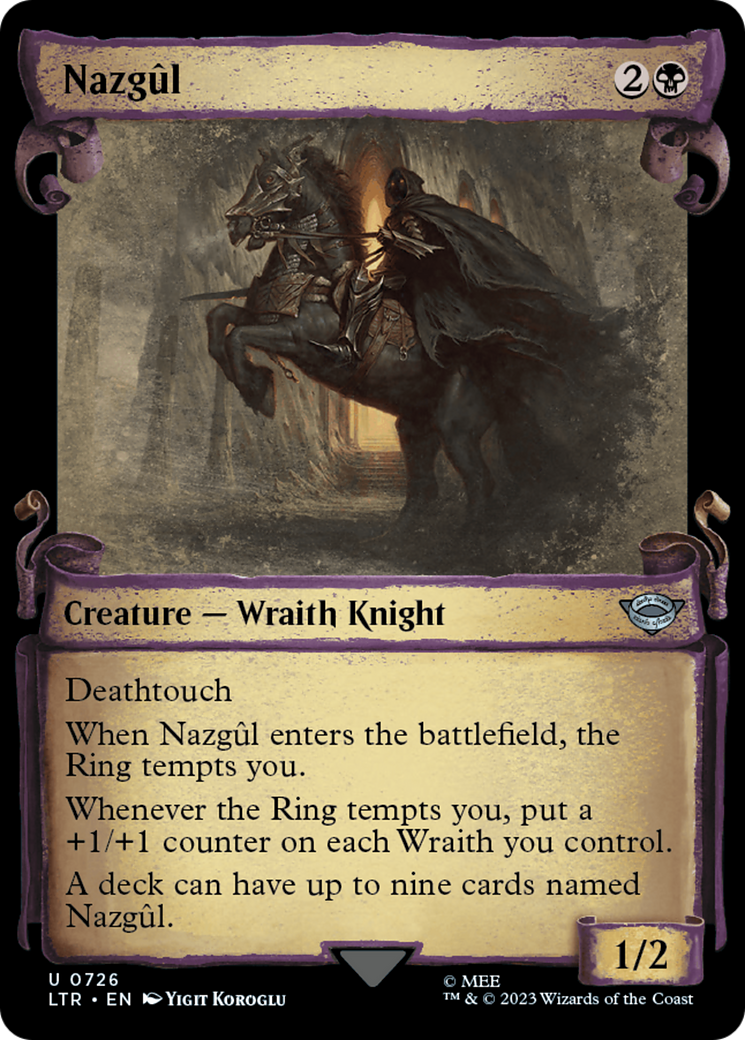 Nazgul (0726) [The Lord of the Rings: Tales of Middle-Earth Showcase Scrolls] | Cards and Coasters CA