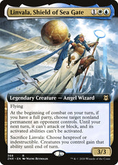 Linvala, Shield of Sea Gate (Extended Art) [Zendikar Rising] | Cards and Coasters CA