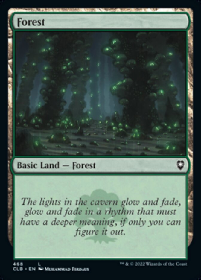 Forest (468) [Commander Legends: Battle for Baldur's Gate] | Cards and Coasters CA