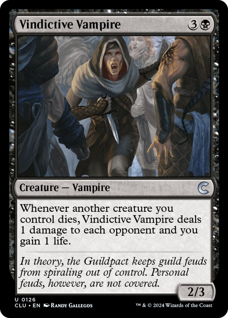 Vindictive Vampire [Ravnica: Clue Edition] | Cards and Coasters CA