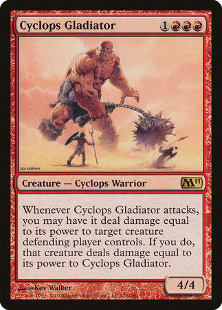 Cyclops Gladiator [Magic 2011] | Cards and Coasters CA