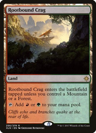 Rootbound Crag [Ixalan] | Cards and Coasters CA