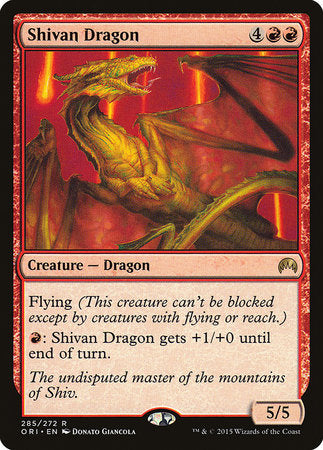 Shivan Dragon [Magic Origins] | Cards and Coasters CA