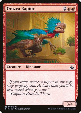 Orazca Raptor [Rivals of Ixalan] | Cards and Coasters CA