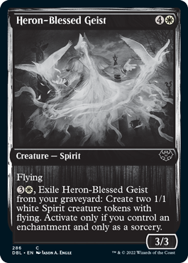 Heron-Blessed Geist [Innistrad: Double Feature] | Cards and Coasters CA