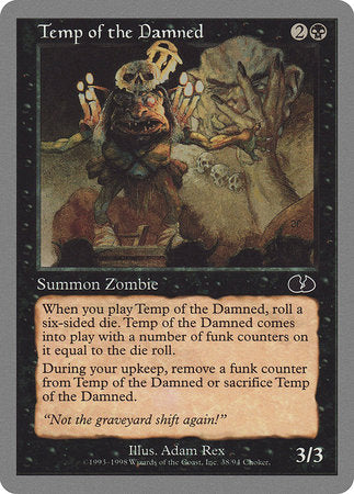 Temp of the Damned [Unglued] | Cards and Coasters CA