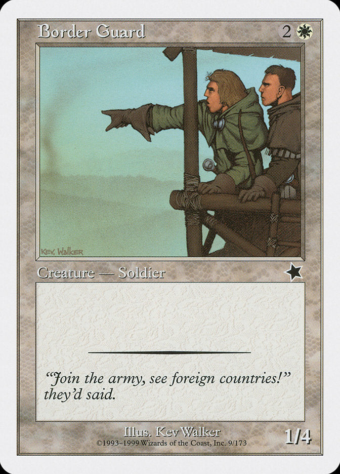 Border Guard [Starter 1999] | Cards and Coasters CA