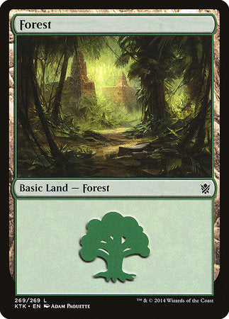 Forest (269) [Khans of Tarkir] | Cards and Coasters CA