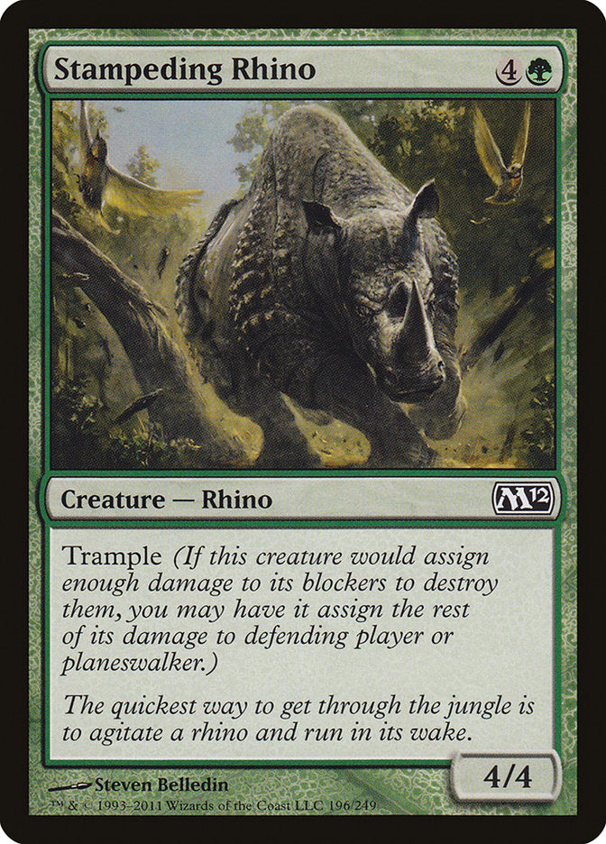Stampeding Rhino [Magic 2012] | Cards and Coasters CA