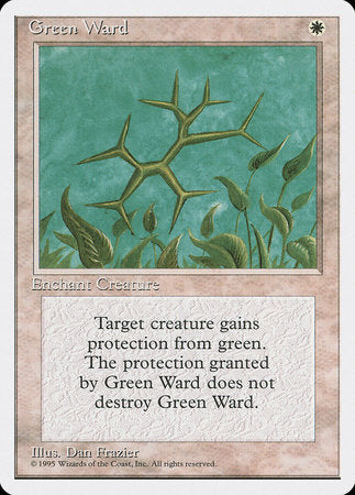 Green Ward [Fourth Edition] | Cards and Coasters CA