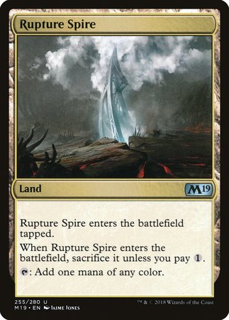 Rupture Spire [Core Set 2019] | Cards and Coasters CA