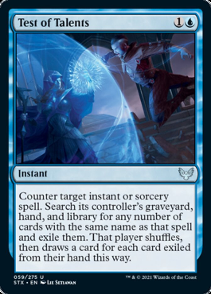 Test of Talents [Strixhaven: School of Mages] | Cards and Coasters CA
