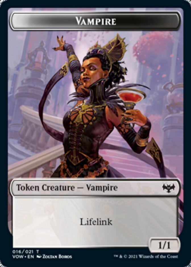 Vampire Token (016) [Innistrad: Crimson Vow Tokens] | Cards and Coasters CA