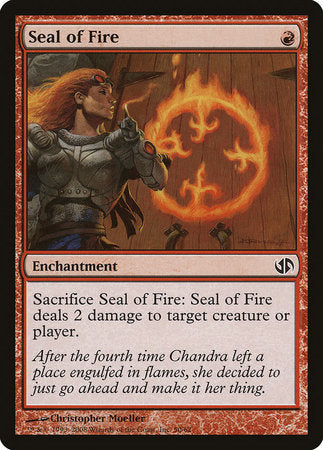 Seal of Fire [Duel Decks: Jace vs. Chandra] | Cards and Coasters CA