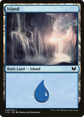 Island (328) [Commander 2015] | Cards and Coasters CA