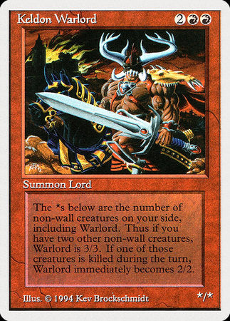 Keldon Warlord [Summer Magic / Edgar] | Cards and Coasters CA