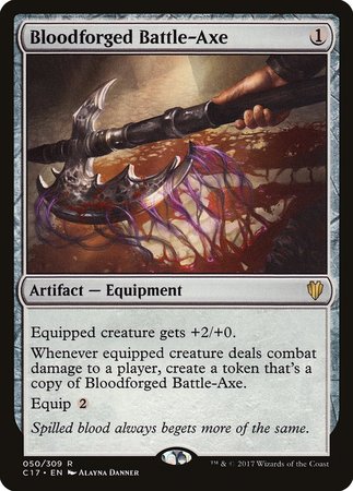 Bloodforged Battle-Axe [Commander 2017] | Cards and Coasters CA