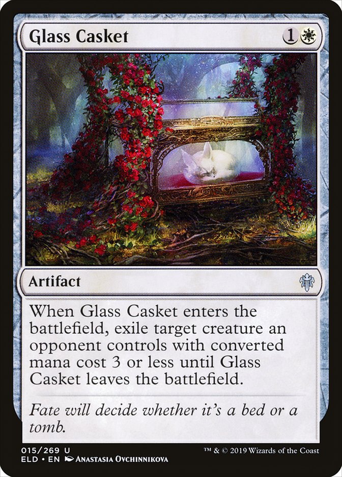 Glass Casket [Throne of Eldraine] | Cards and Coasters CA