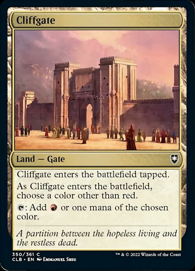 Cliffgate [Commander Legends: Battle for Baldur's Gate] | Cards and Coasters CA