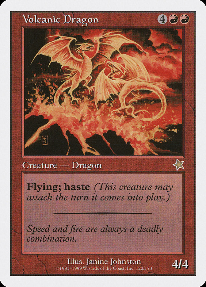 Volcanic Dragon [Starter 1999] | Cards and Coasters CA
