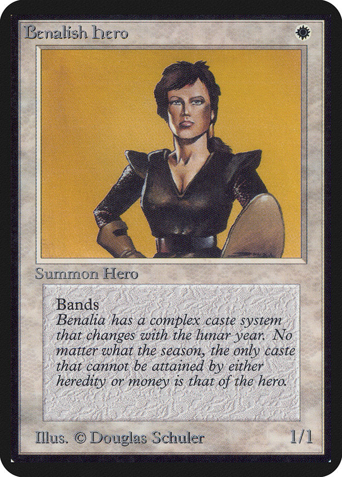 Benalish Hero [Limited Edition Alpha] | Cards and Coasters CA