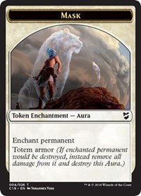 Mask // Beast (014) Double-sided Token [Commander 2018 Tokens] | Cards and Coasters CA
