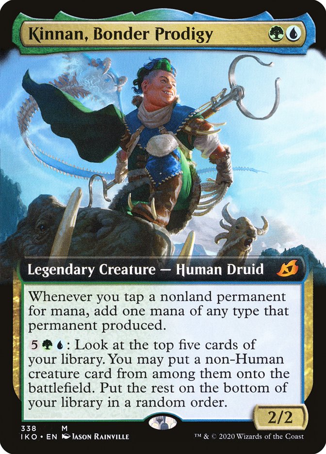 Kinnan, Bonder Prodigy (Extended Art) [Ikoria: Lair of Behemoths] | Cards and Coasters CA