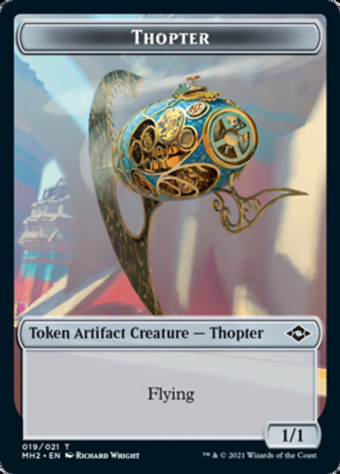 Thopter Token // Treasure Token (#21) [Modern Horizons 2 Tokens] | Cards and Coasters CA