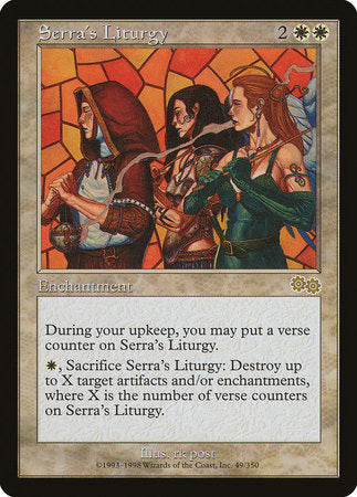 Serra's Liturgy [Urza's Saga] | Cards and Coasters CA