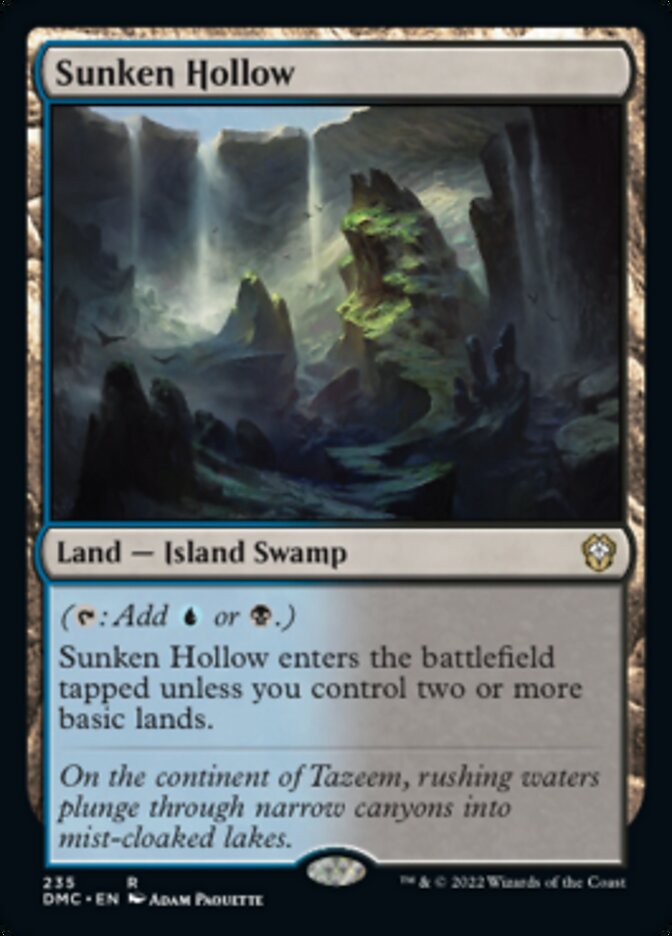 Sunken Hollow [Dominaria United Commander] | Cards and Coasters CA